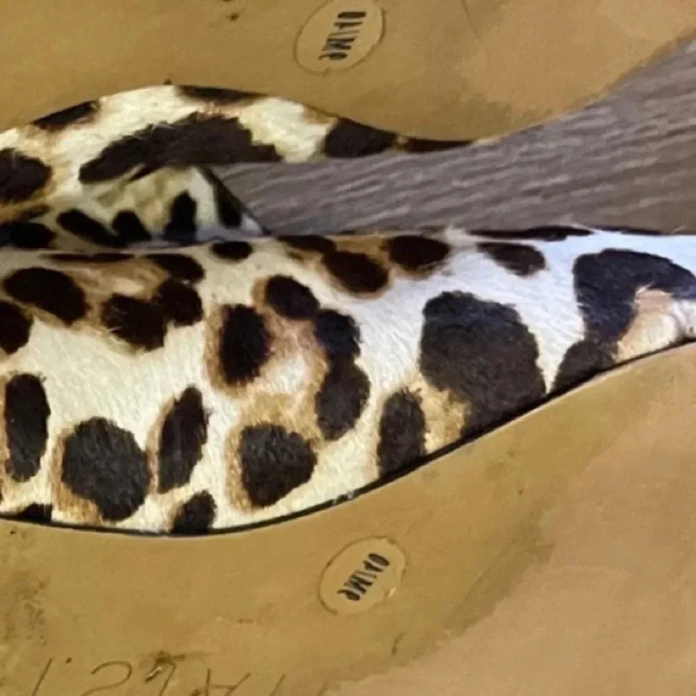 1. State fur animal print slides mules trend coastal western - Picture 10 of 10